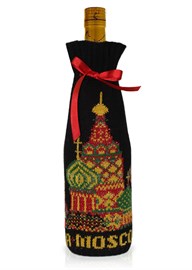 Подарочный чехол на бутылку ТД-414/17 "Москва" Сиринга-стиль