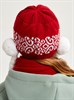 Новогодняя шапка ТД-202 "Снегурочка" красная - фото 19388