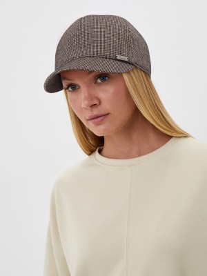 Бейсболка цвет коричневый-черный Д-11