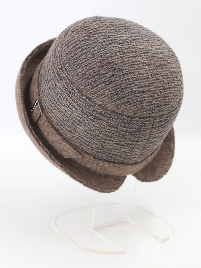 Уютная шляпа мягкой формы цвет кофейный Д-144/45