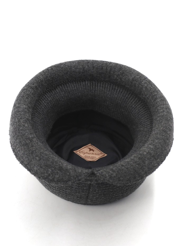 Уютная шляпа мягкой формы цвет маренго Д-144/45