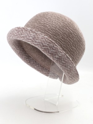Уютная шляпа мягкой формы цвет пыльная роза Д-144/45