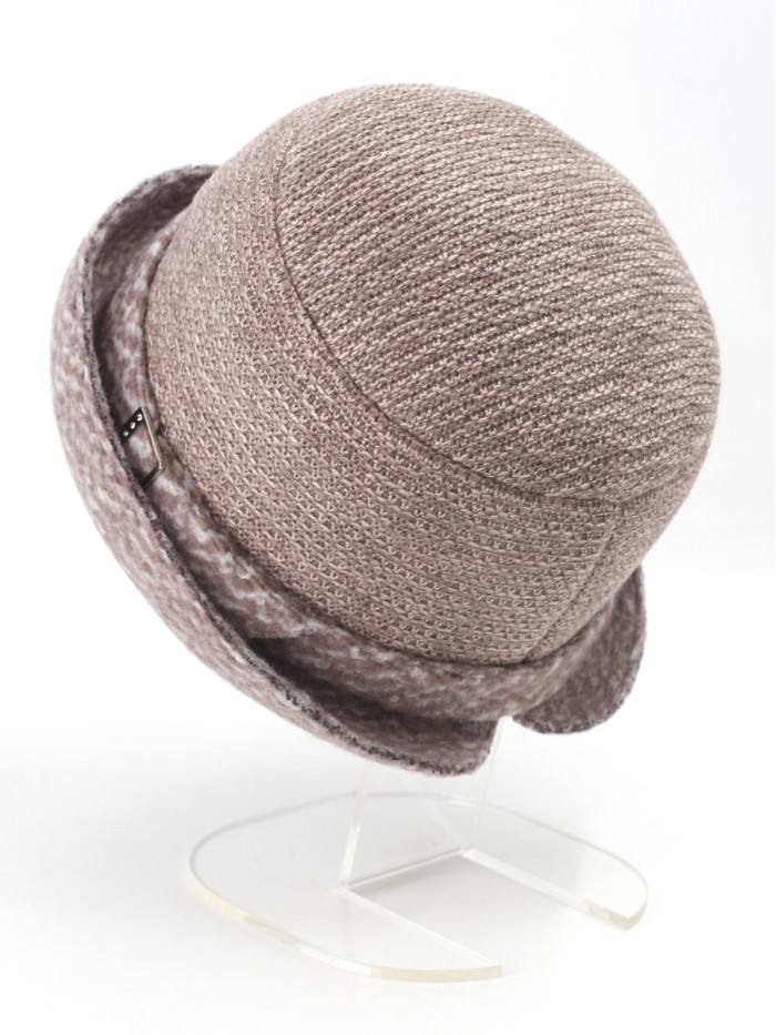 Уютная шляпа мягкой формы цвет пыльная роза Д-144/45