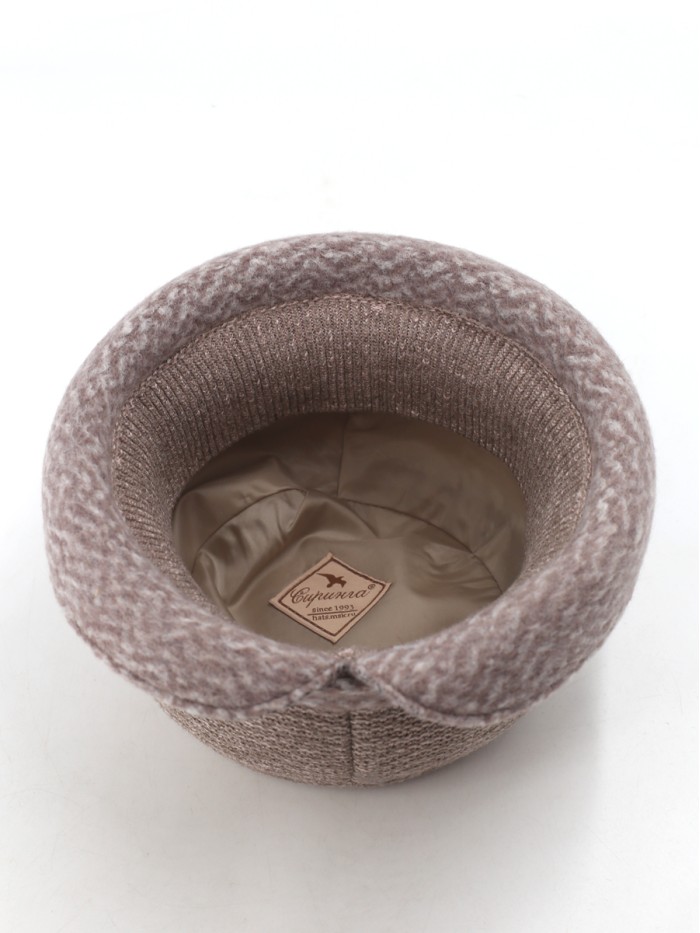 Уютная шляпа мягкой формы цвет пыльная роза Д-144/45