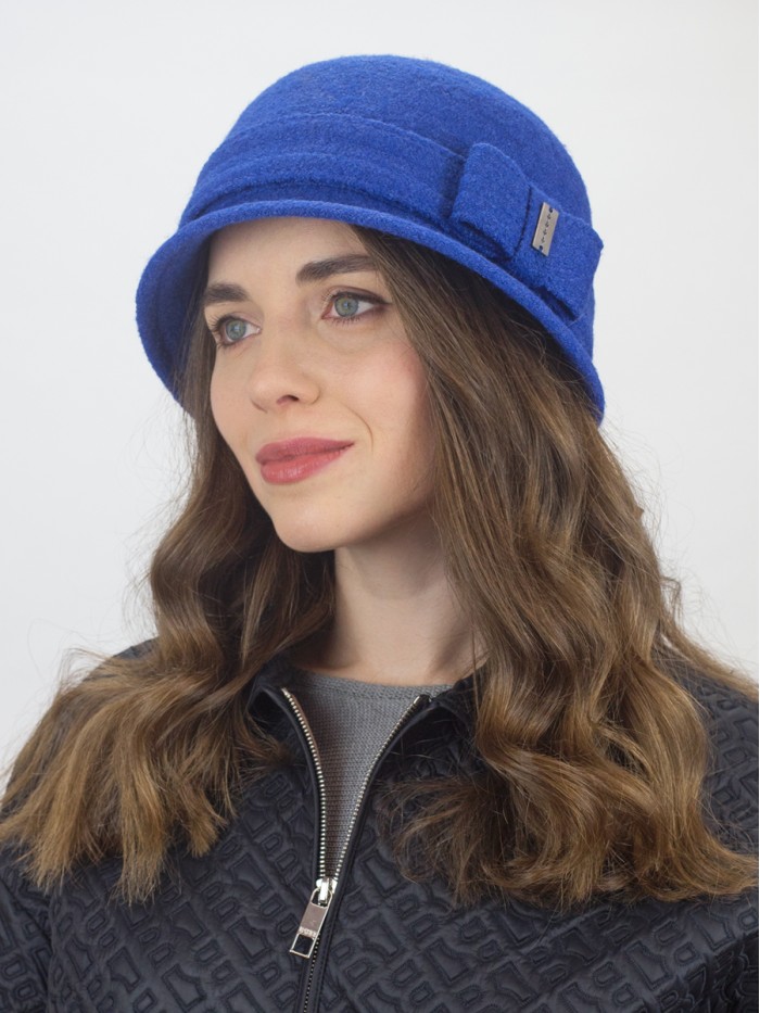 Шляпа с узкими полями цвет электрик Д-251/1