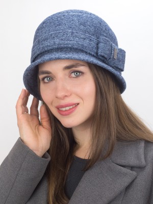 Шляпа с узкими полями цвет индиго меланж Д-251/1