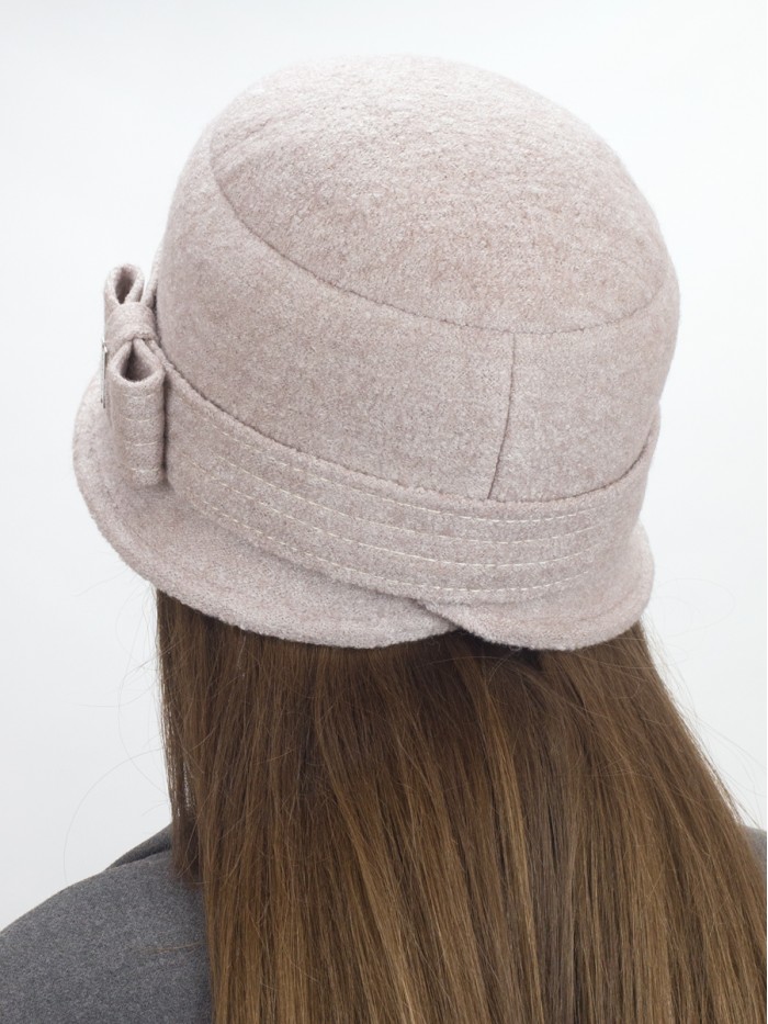 Шляпа с узкими полями цвет кофе со сливками Д-251/1