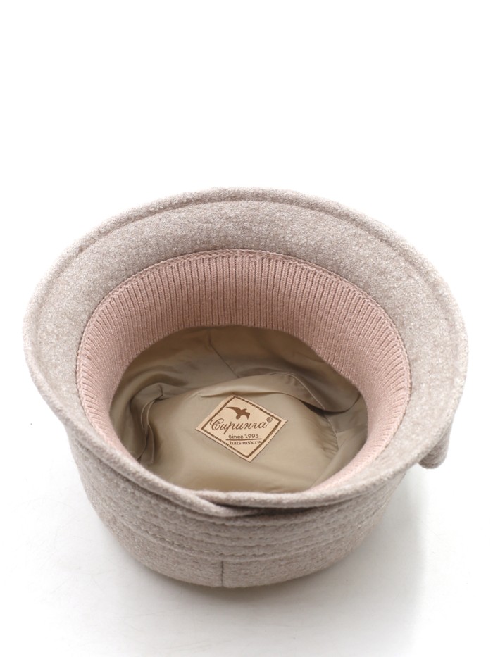 Шляпа с узкими полями цвет кофе со сливками Д-251/1