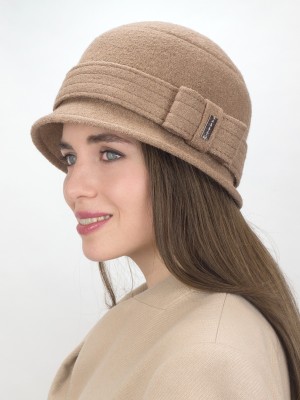 Шляпа с узкими полями цвет темно-бежевый Д-251/1