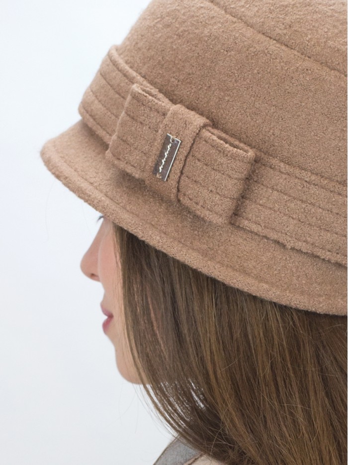 Шляпа с узкими полями цвет темно-бежевый Д-251/1