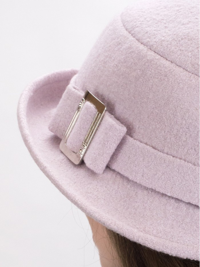 Оригинальная шляпа со стилизованным бантом цвет жемчужный Д-254/3