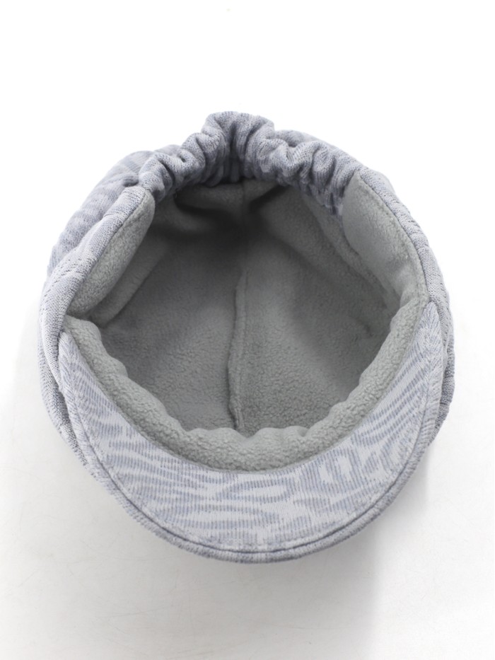 Дизайнерская кепка трикотажная цвет серо-голубой Д-427