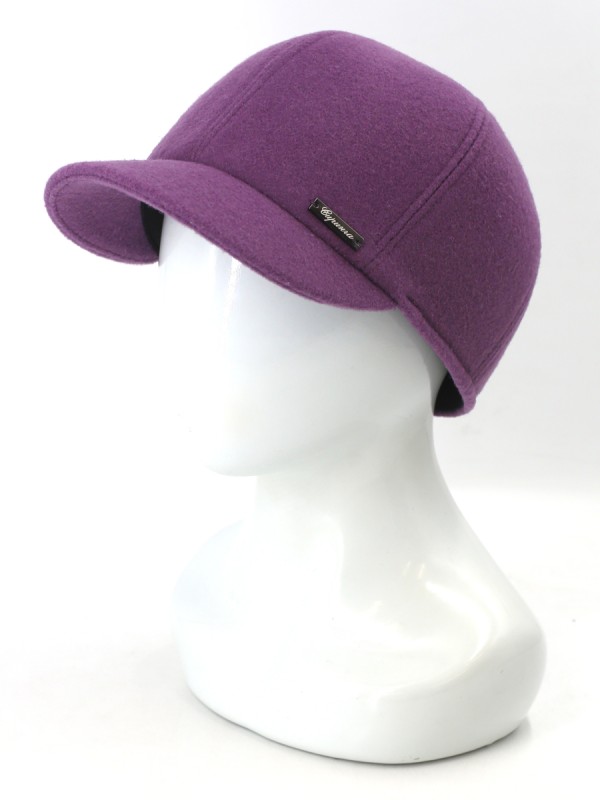 Идеальная бейсболка с ушками цвет лиловый Д-539/1