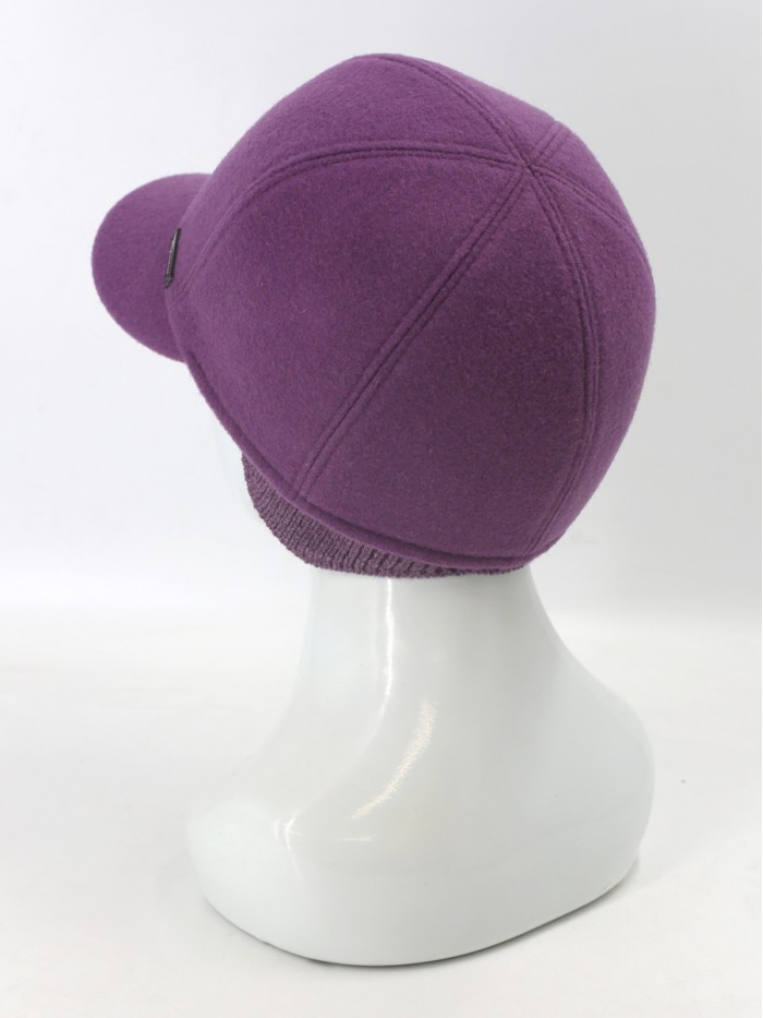 Идеальная бейсболка с ушками цвет лиловый Д-539/1