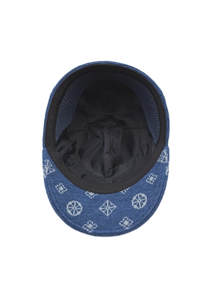 Бейсболка с оригинальным козырьком цвет джинсовый-серо-голубой Д-539/4Б