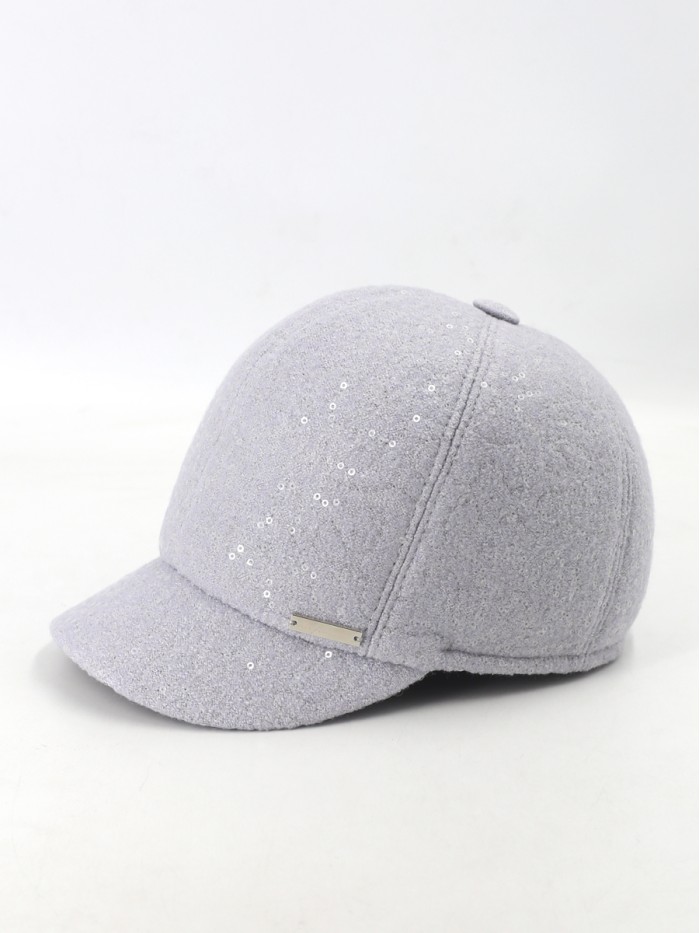 Бейсболка из букле цвет светло-серый 2 Д-539Н
