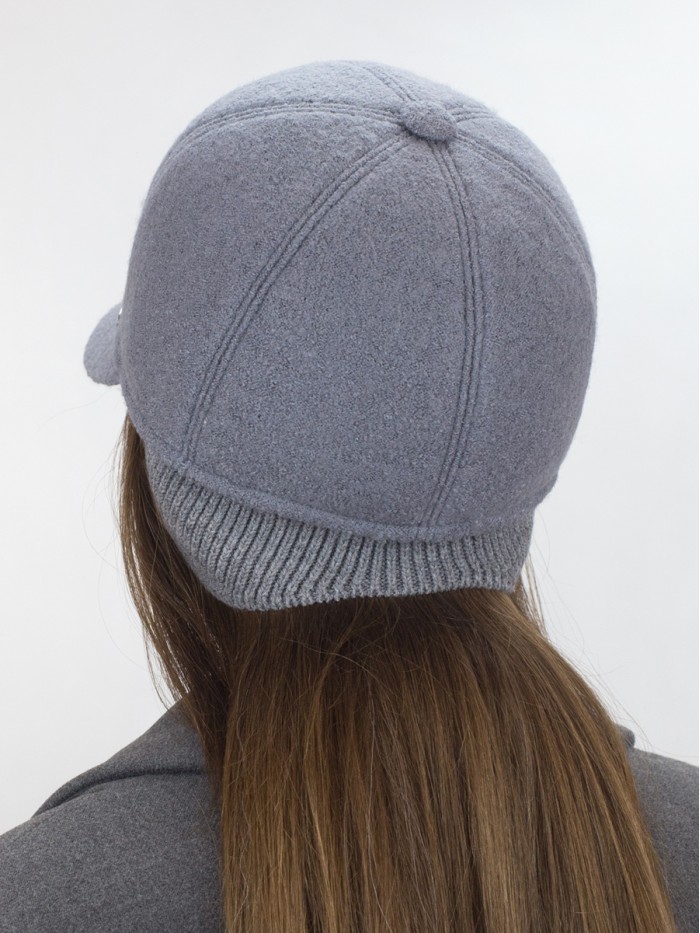 Бейсболка из букле цвет темно-серый Д-539Н