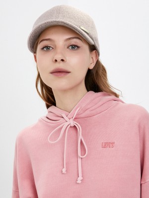 Утепленная бейсболка с ушками цвет какао с молоком Д-539НФ