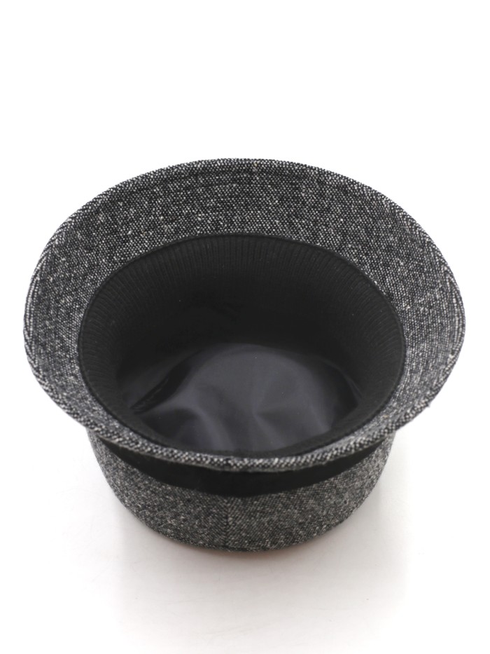 Мягкая шляпка цвет черный-средне-серый Д-540А