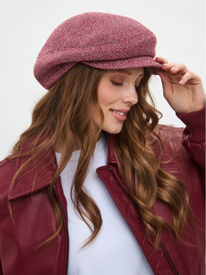 Кепка "Перевертыш" цвет коралловый Д-543/1Б