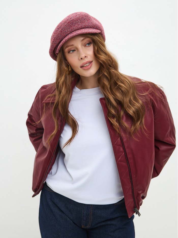 Кепка "Перевертыш" цвет коралловый Д-543/1Б