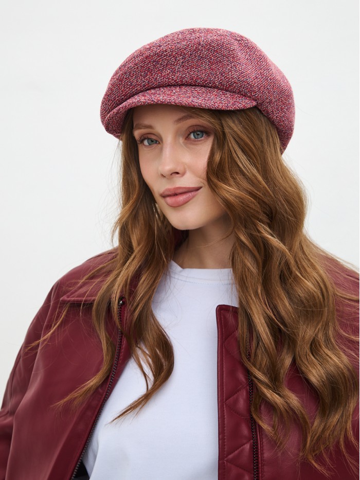 Кепка "Перевертыш" цвет коралловый Д-543/1Б