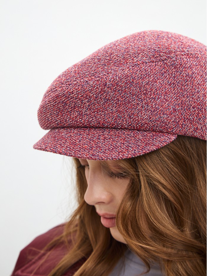 Кепка "Перевертыш" цвет коралловый Д-543/1Б