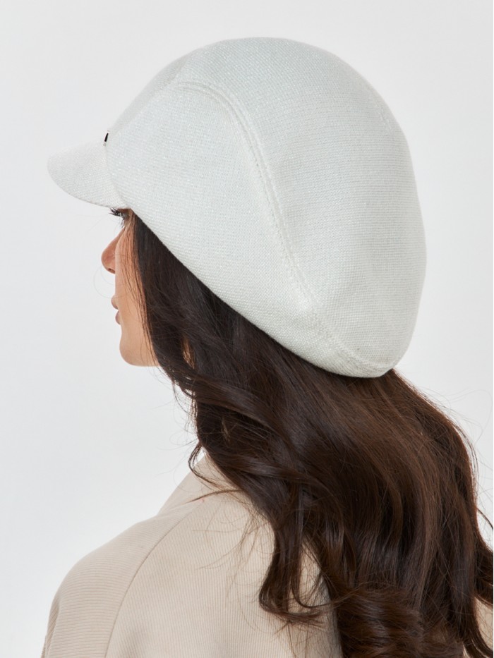 Элегантная кепка цвет  белый Д-543/2А