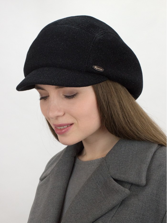 Элегантная кепка цвет черный Д-543/2А