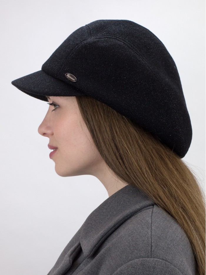 Элегантная кепка цвет черный Д-543/2А