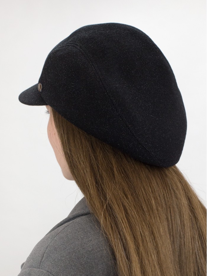 Элегантная кепка цвет черный Д-543/2А