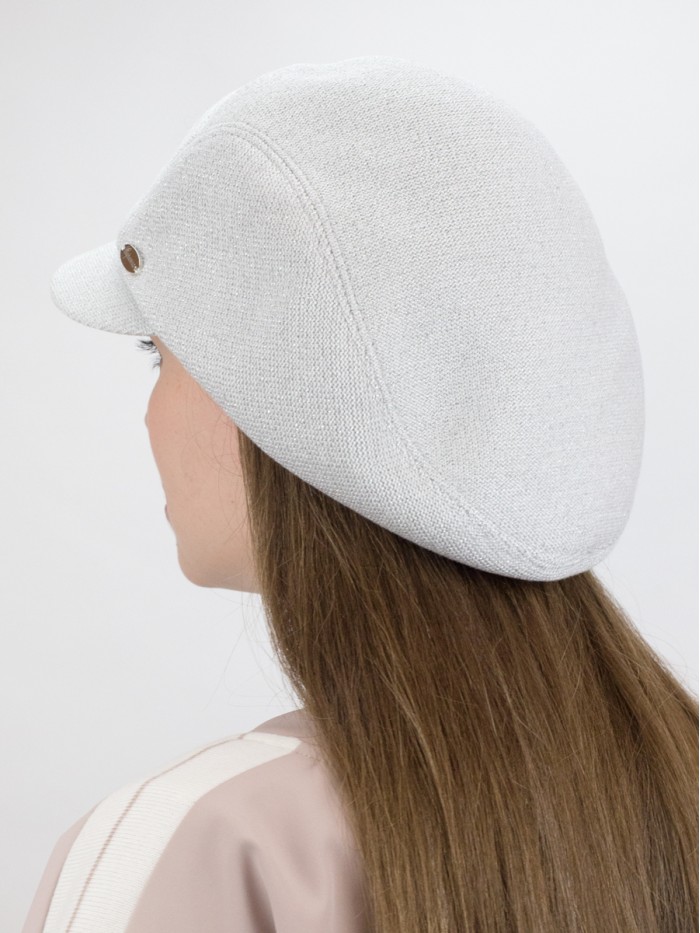 Элегантная кепка цвет серебряный Д-543/2А