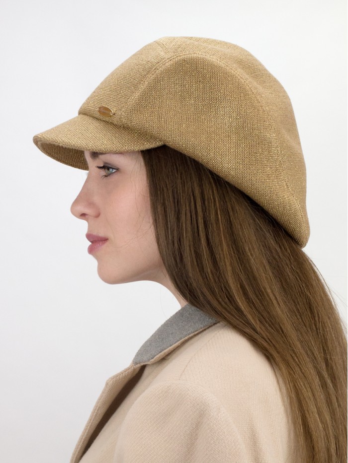 Элегантная кепка цвет золотой Д-543/2А