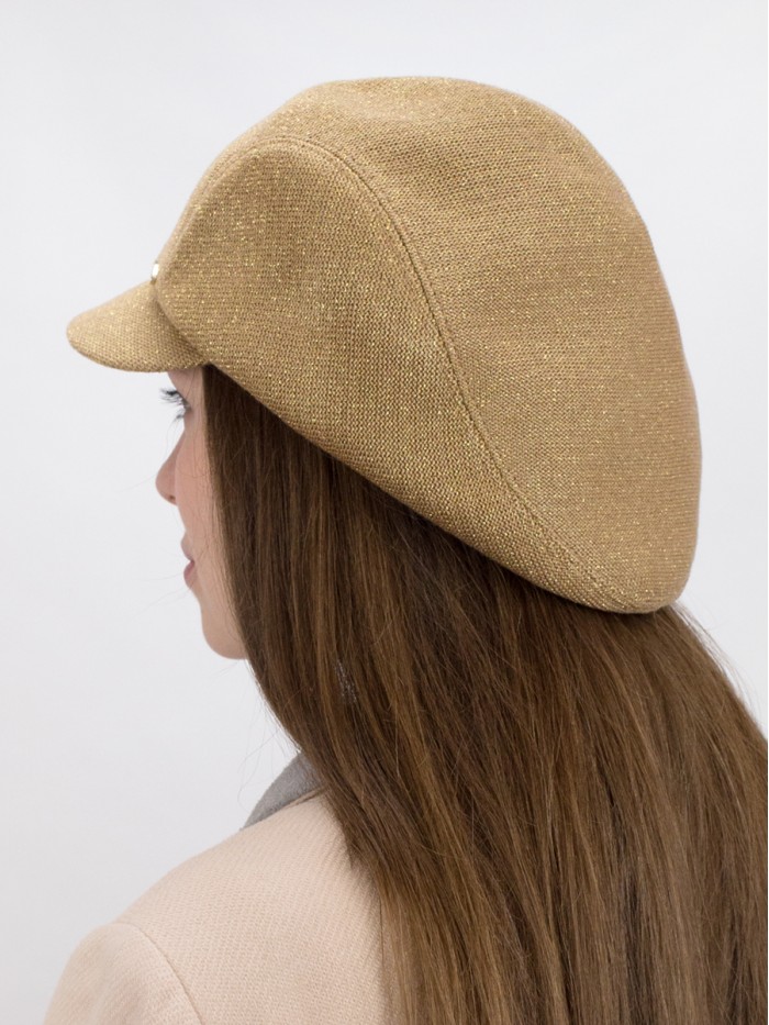 Элегантная кепка цвет золотой Д-543/2А