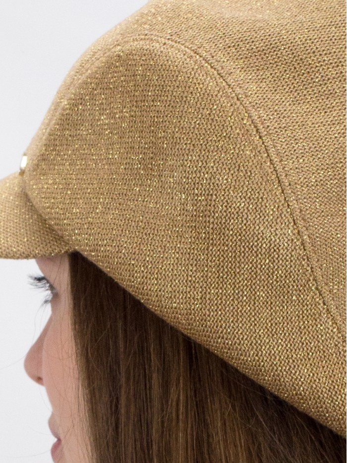 Элегантная кепка цвет золотой Д-543/2А