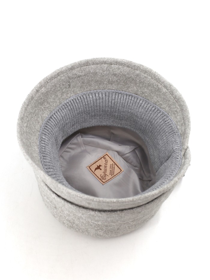 Шляпа со стилизованным бантом цвет серый-слоновая кость Д-557/1 Шляпа со стилизованным бантом цвет серый-слоновая кость Д-557/1