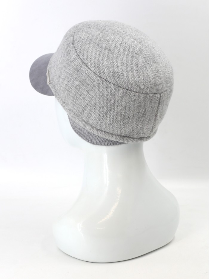 Бейсболка комбинированная "Немка" цвет серый Д-559Т