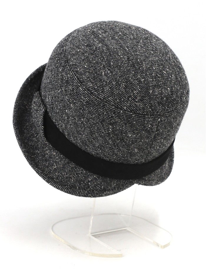Городская шляпка цвет черный-средне-серый 2 Д-567