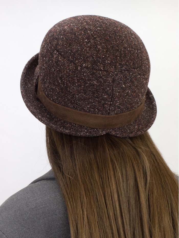 Д-567 коричневый-черный шляпа