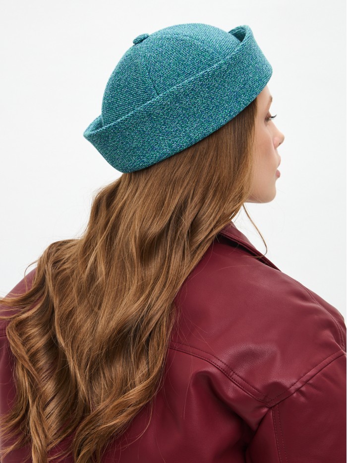 Шляпа "Морячка" цвет бирюзовый Д-569/1