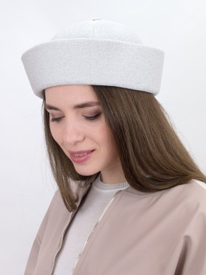Шляпа с металлизированным эффектом цвет серебряный Д-569