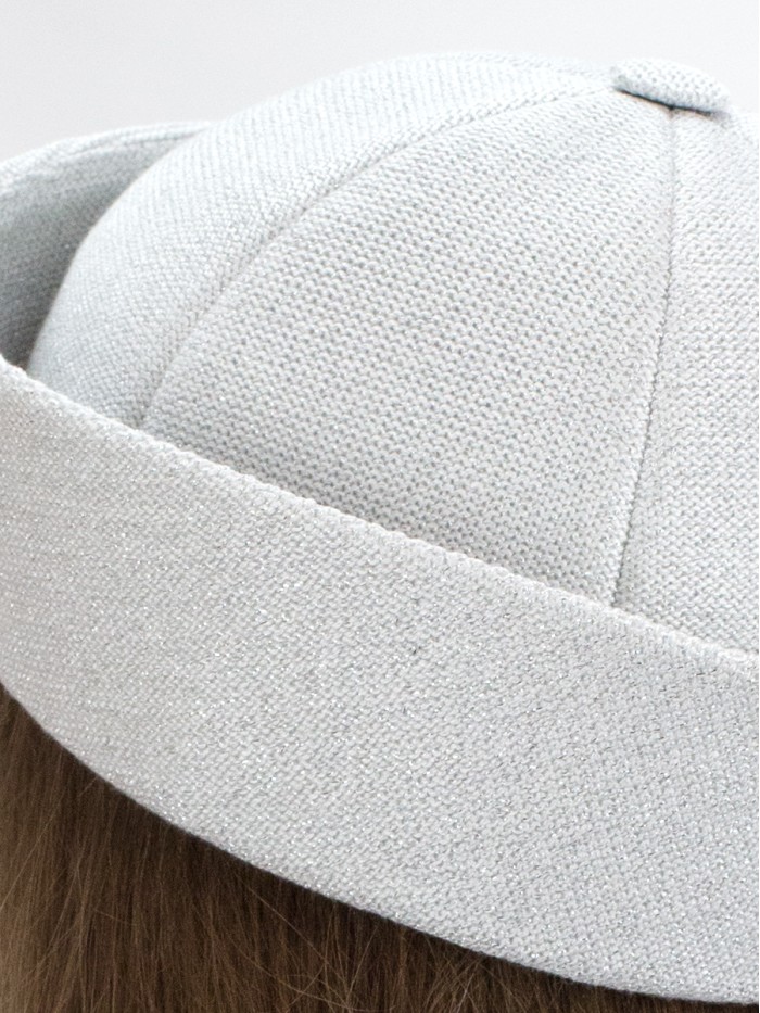 Шляпа с металлизированным эффектом цвет серебряный Д-569