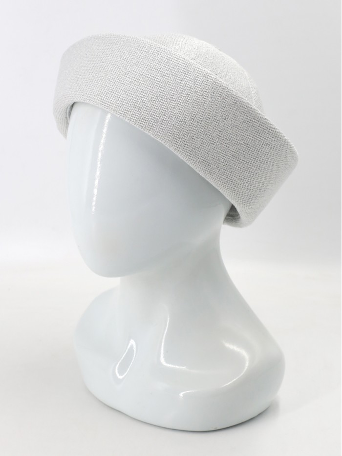 Шляпа с металлизированным эффектом цвет серебряный Д-569