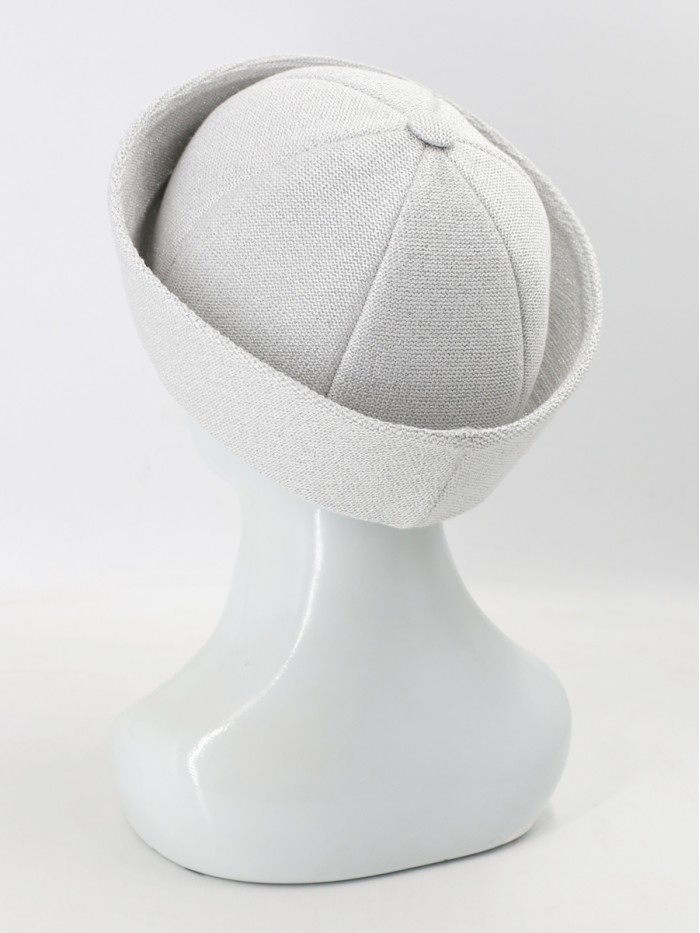 Шляпа с металлизированным эффектом цвет серебряный Д-569