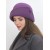 Шляпа с оригинальным полем цвет лиловый Д-5703 990р.