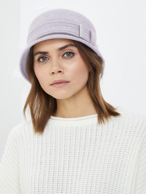 Шляпка "Клош" с декором цвет светло-сиреневый Д-651/9