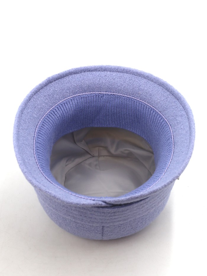 Шляпка "Клош" с декором цвет светло-васильковый Д-651/9