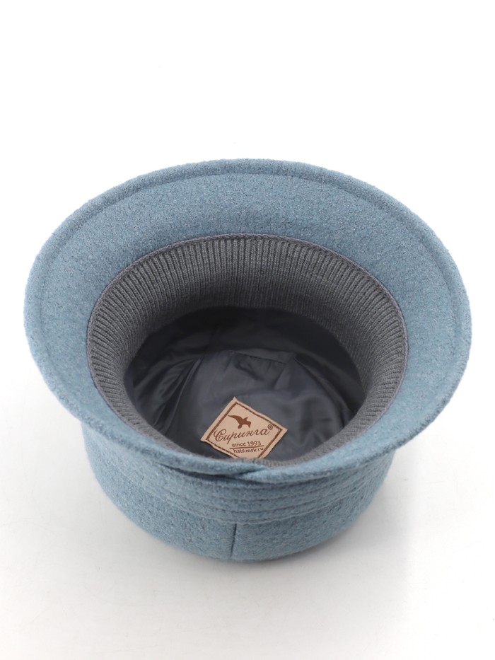 Шляпа с декоративной пряжкой цвет серо-зеленый Д-652/5