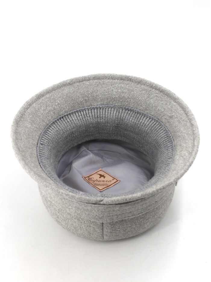 Шляпа с декоративной пряжкой цвет серый Д-652/5