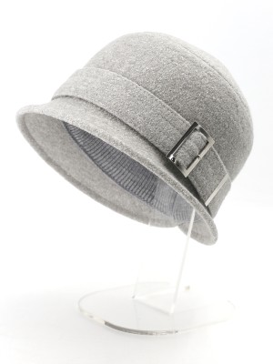 Шляпа с декоративной пряжкой цвет серый Д-652/5